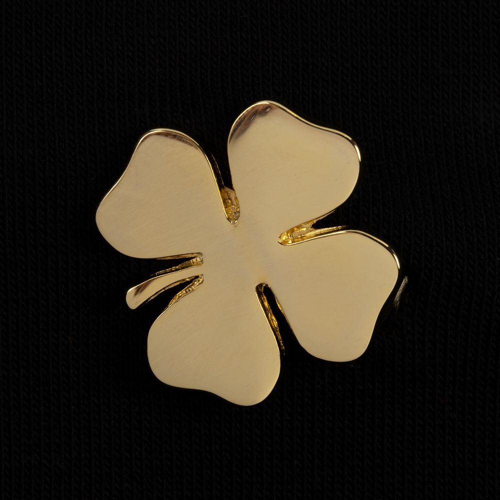 Шильдик «Счастливый клевер», золотистый — изображение 6