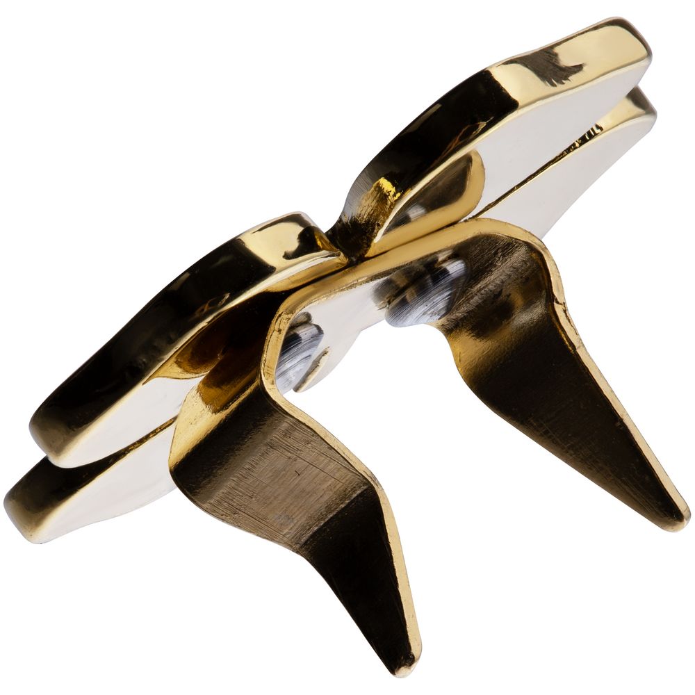 Шильдик «Счастливый клевер», золотистый — изображение 5