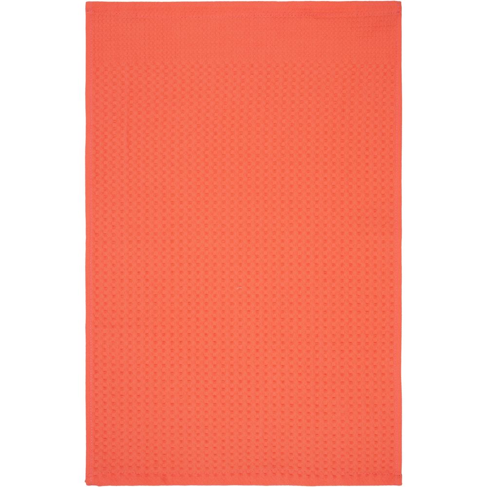 Полотенце вафельное «Деметра», малое, оранжевое (грейпфрут) — изображение 4