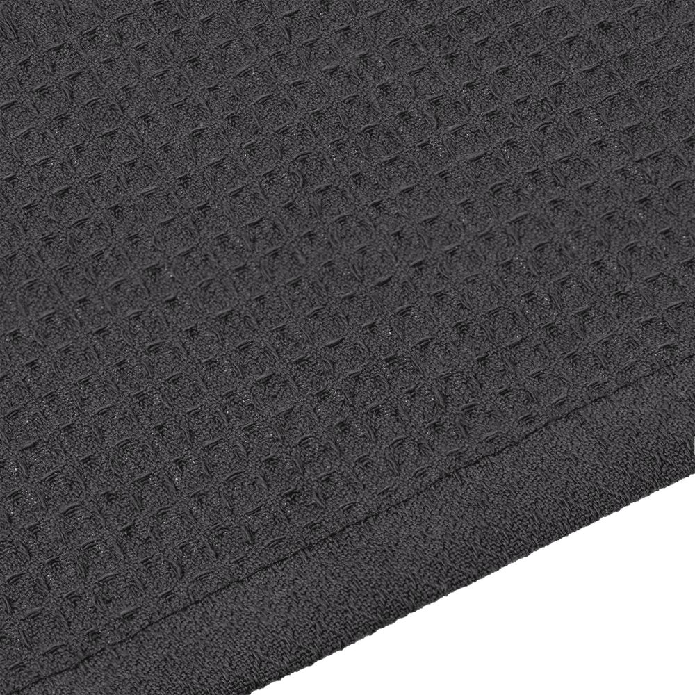 Полотенце вафельное «Деметра», большое, темно-серое — изображение 3