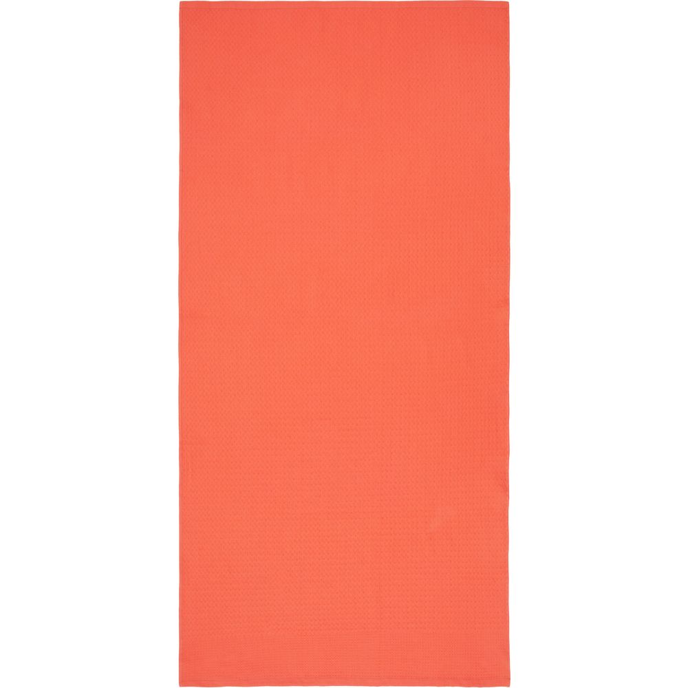 Полотенце вафельное «Деметра», большое, оранжевое (грейпфрут) — изображение 4