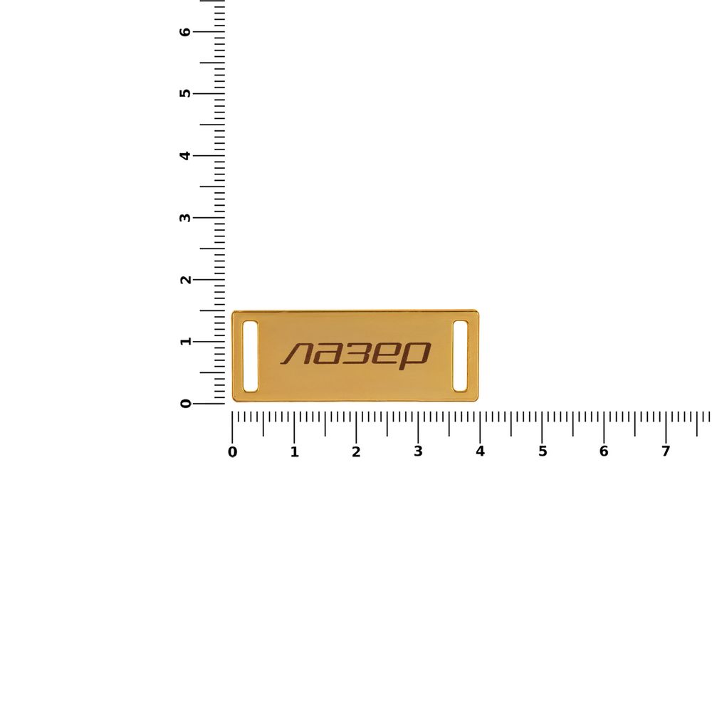 Шильдик металлический Kova, золотистый — изображение 3