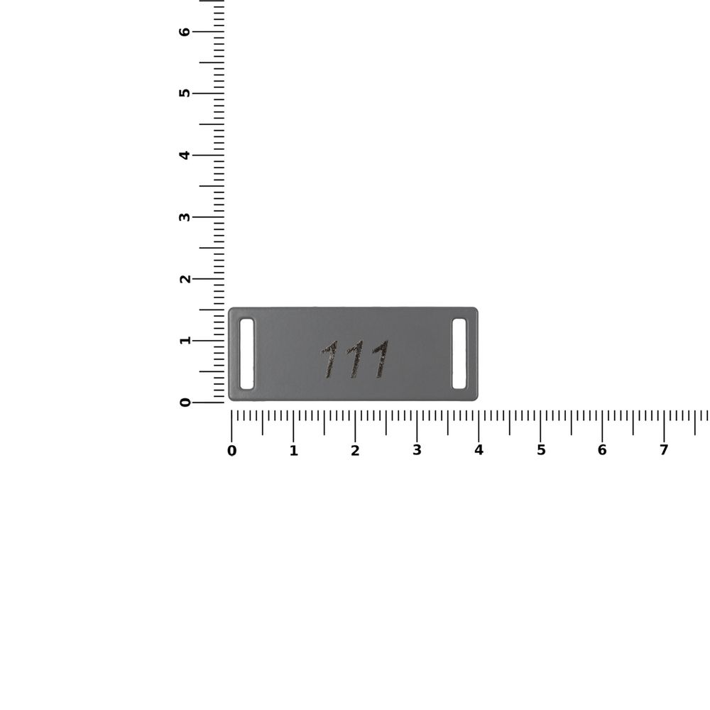 Шильдик металлический Kova, серый — изображение 3