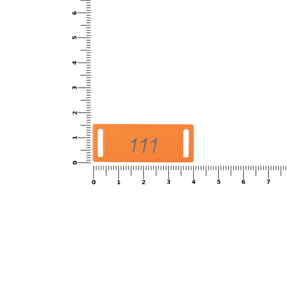 Шильдик металлический Kova, оранжевый неон — изображение 3