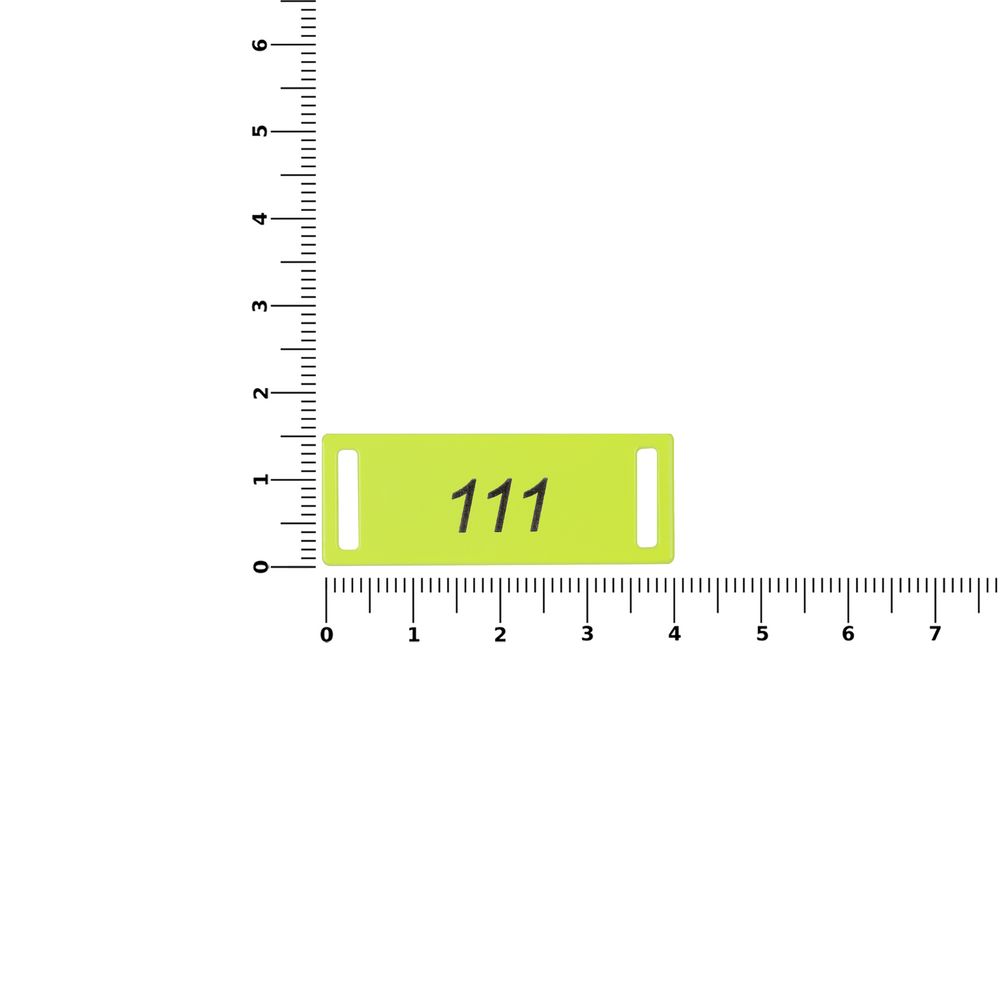 Шильдик металлический Kova, желтый неон — изображение 3