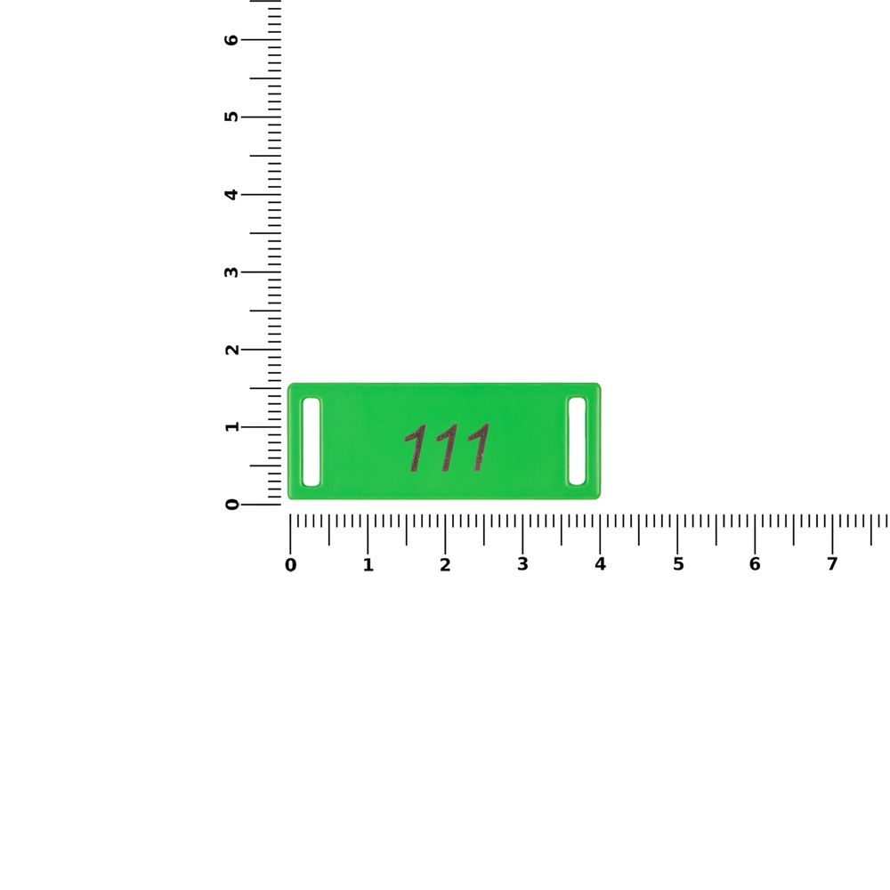 Шильдик металлический Kova, зеленый неон — изображение 3