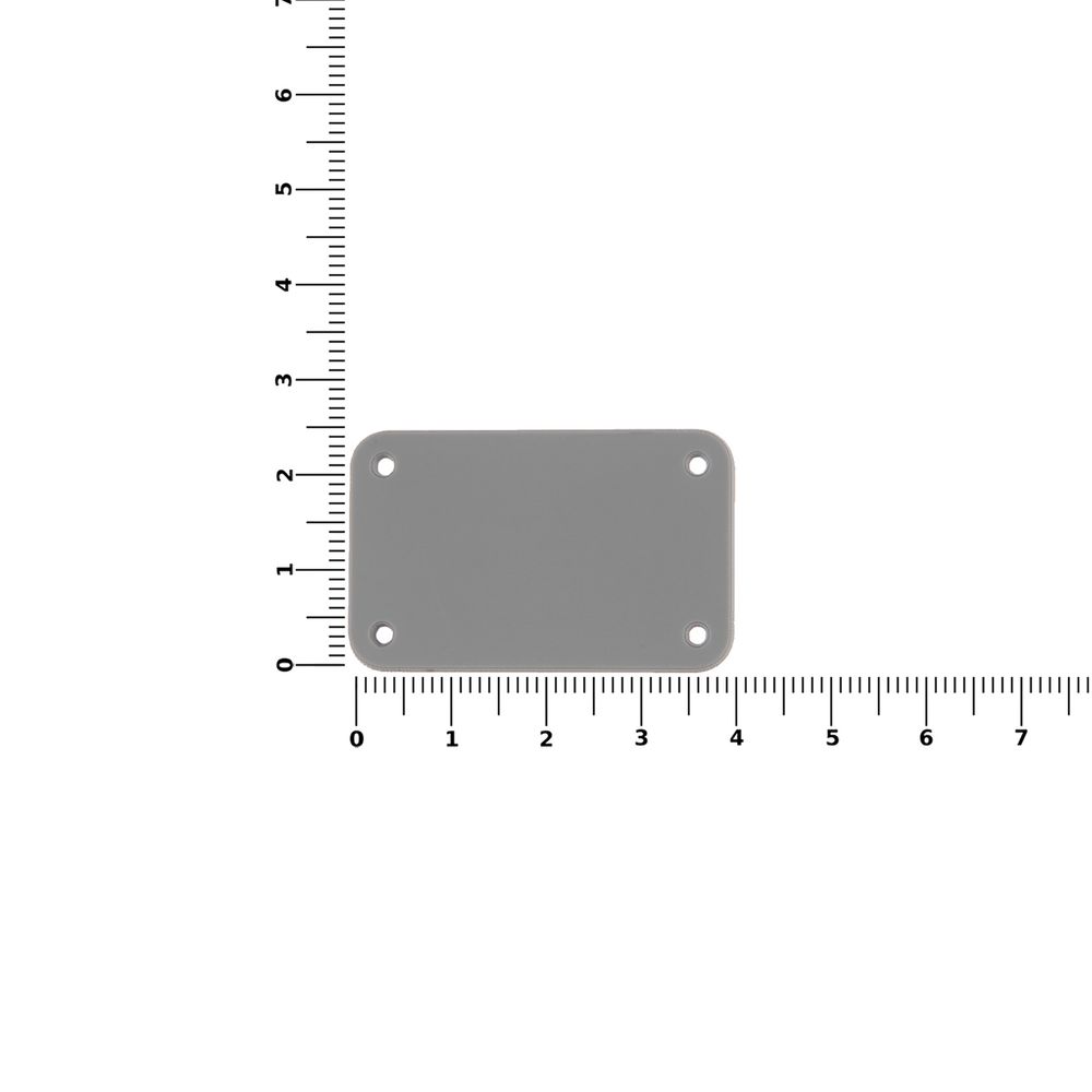 Лейбл из ПВХ Kreta, S, серый — изображение 3