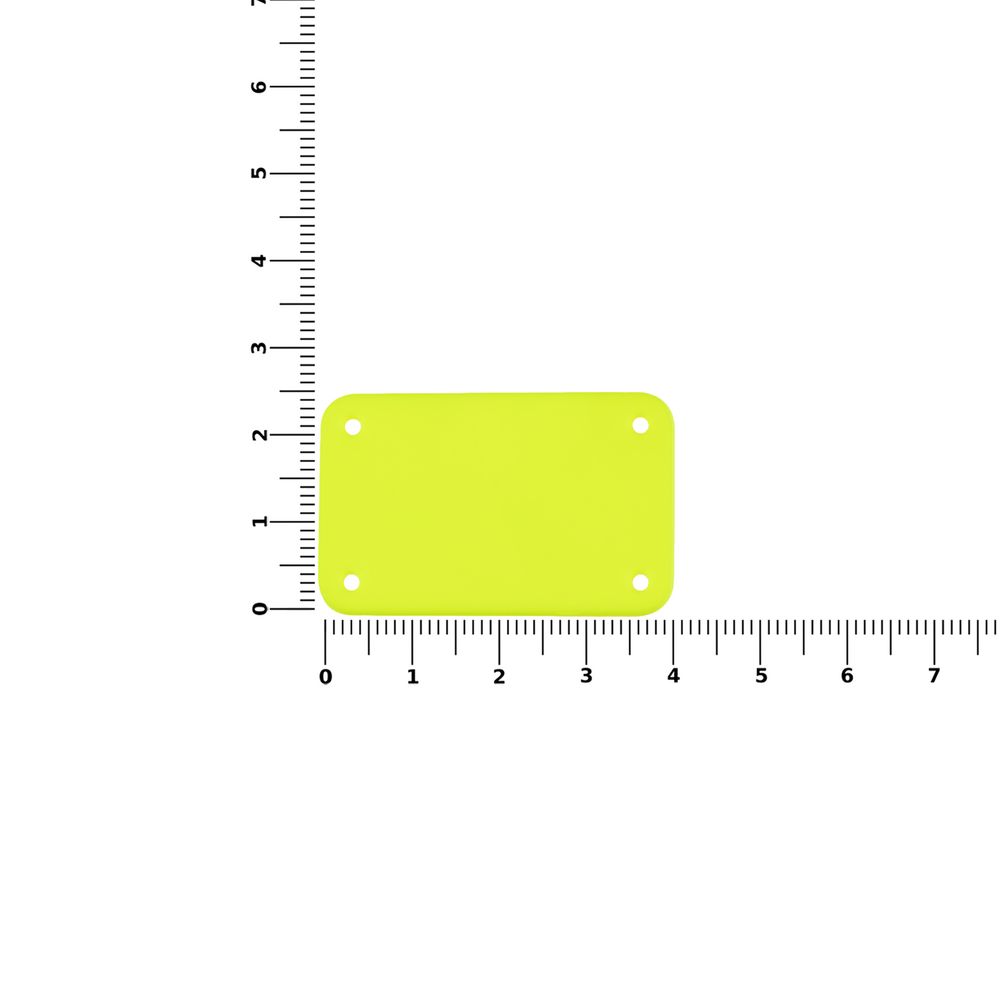 Лейбл из ПВХ Kreta, S, желтый неон — изображение 3