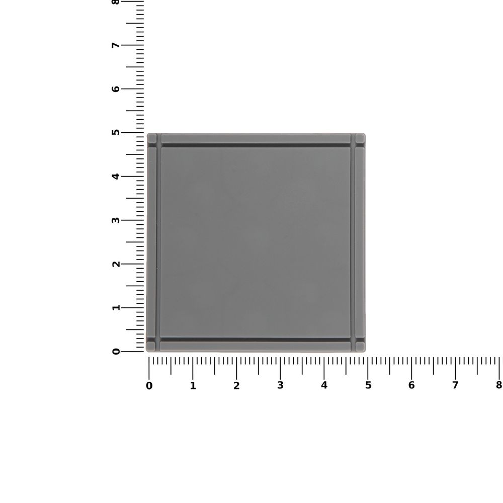 Лейбл из ПВХ Dzeta, L, серый — изображение 3