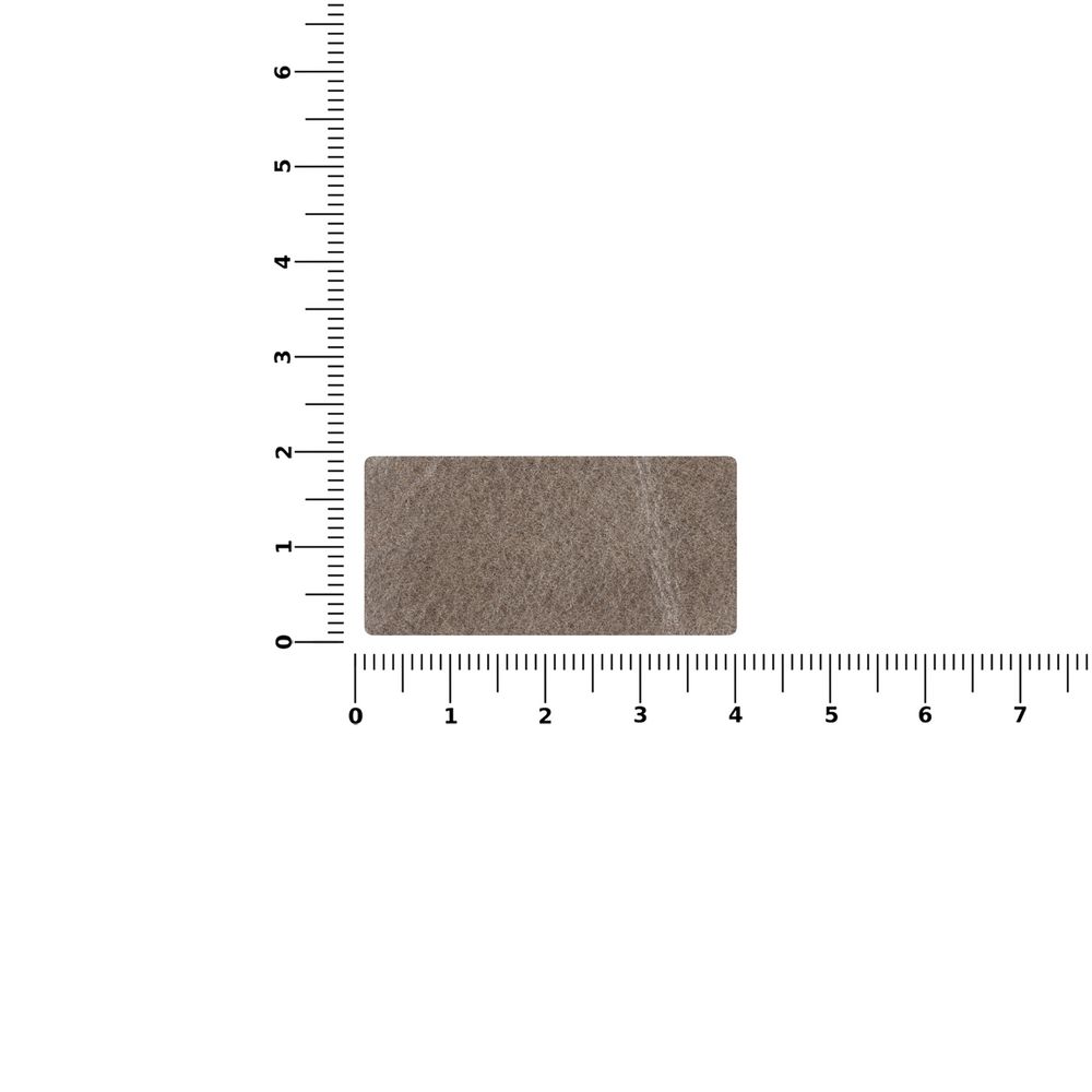 Лейбл кожаный Tuken, S, серый — изображение 4