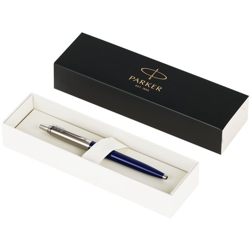 Ручка шариковая Parker Jotter Originals Navy Blue Chrome CT, темно-синяя — изображение 5