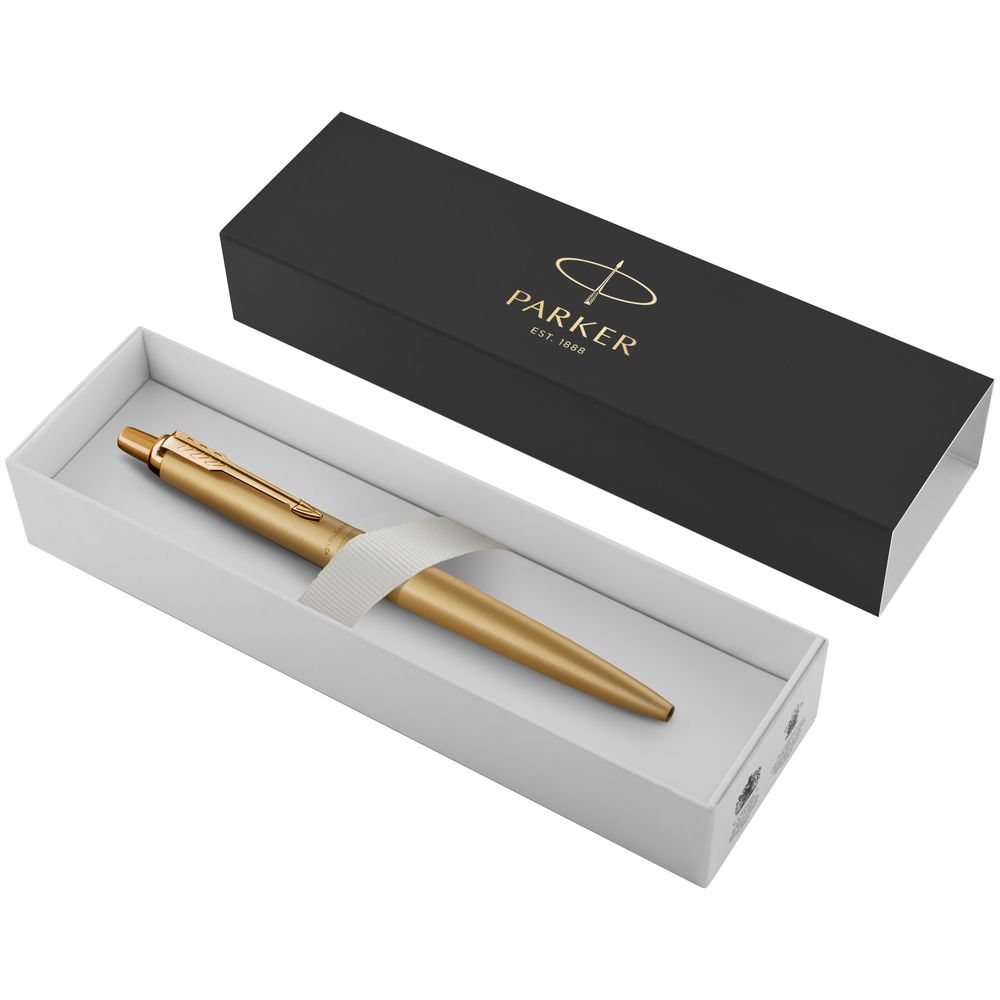 Ручка шариковая Parker Jotter XL Monochrome Gold, золотистая — изображение 4