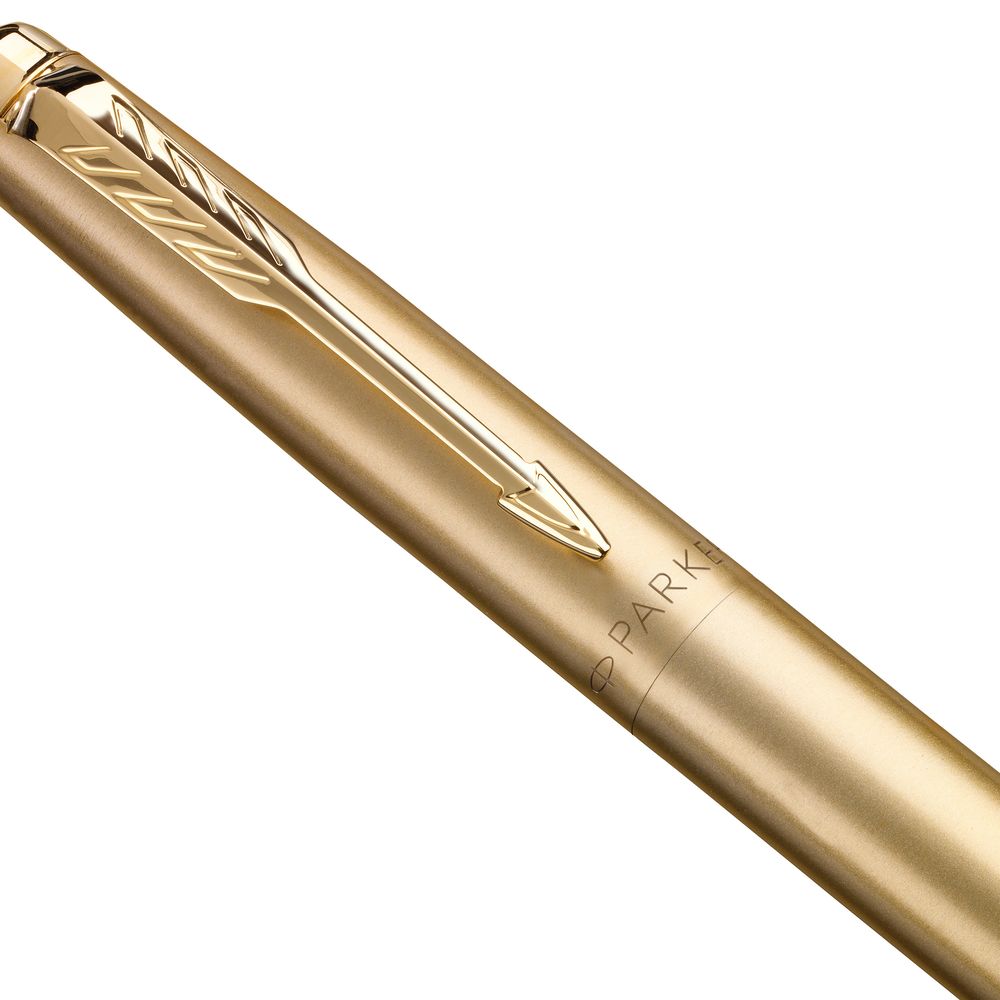 Ручка шариковая Parker Jotter XL Monochrome Gold, золотистая — изображение 3