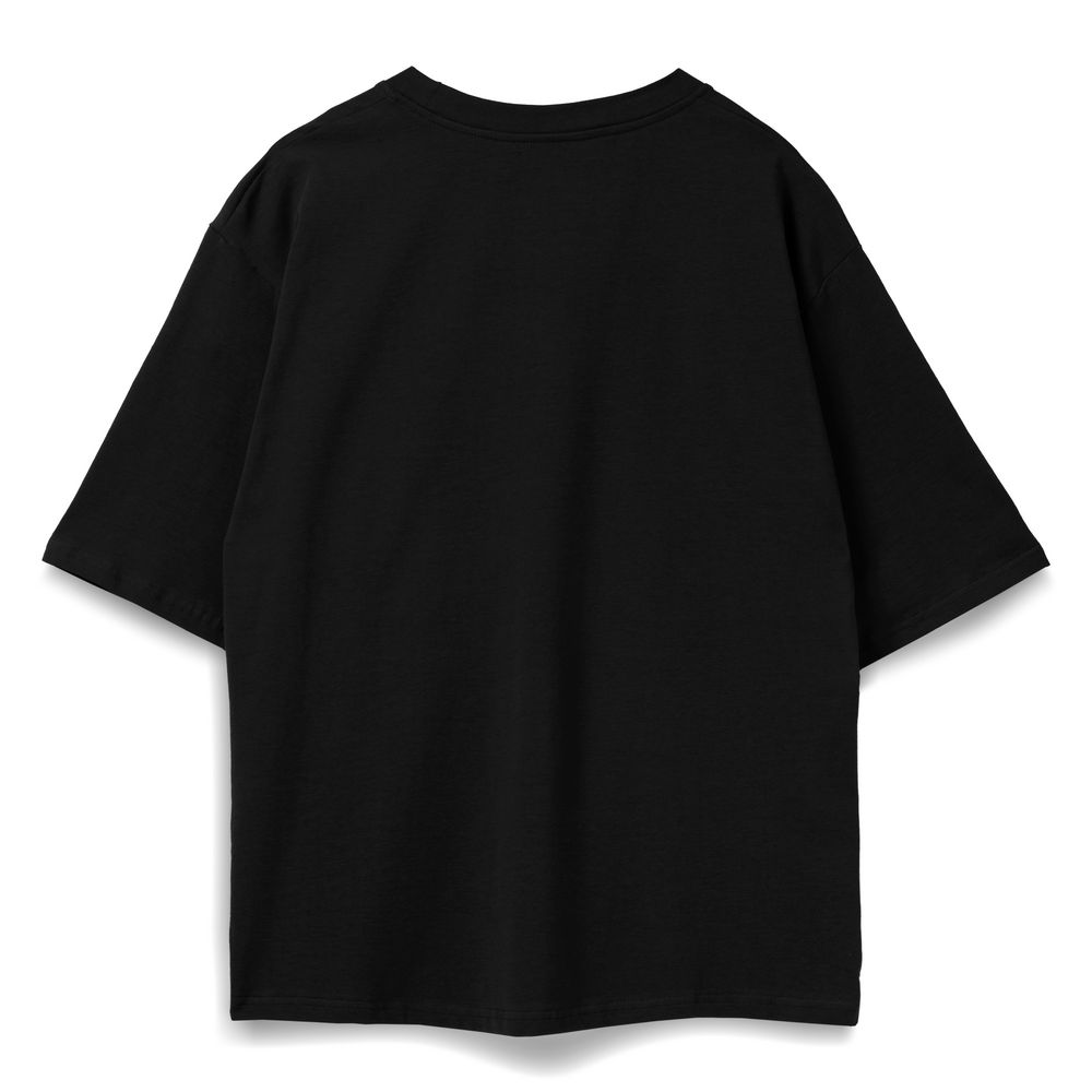 Футболка оверсайз унисекс Base Space, черная — изображение 3