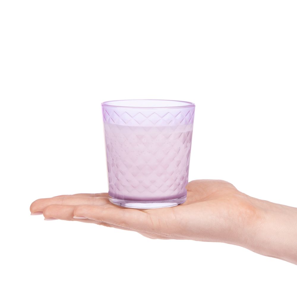 Свеча ароматическая Ristoro, сиреневая, амбра и специи — изображение 4