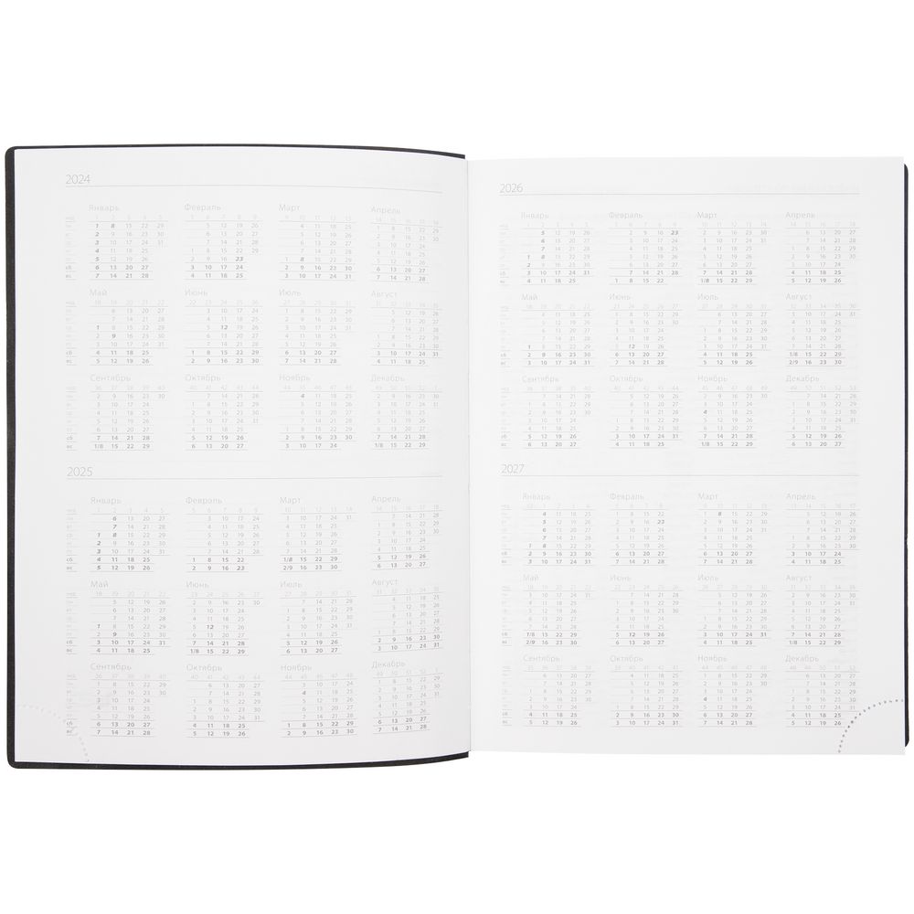 Ежедневник Vivian Metal, недатированный, синий — изображение 6