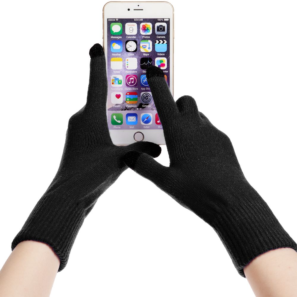 Перчатки сенсорные Urban Flow, черные — изображение 5