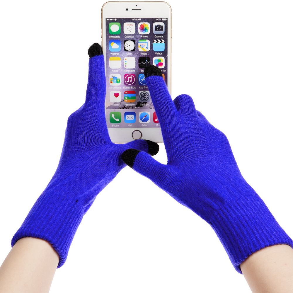 Перчатки сенсорные Urban Flow, ярко-синие — изображение 5