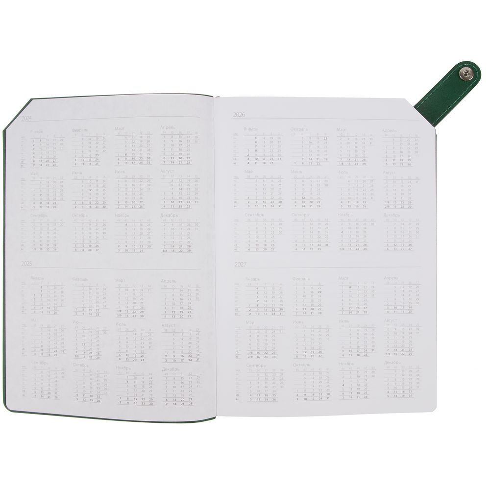 Ежедневник Angle, недатированный, зеленый — изображение 7