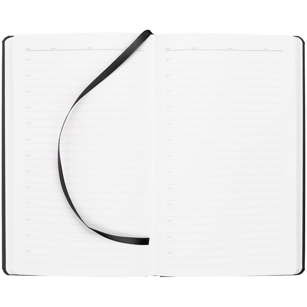 Ежедневник Grade, недатированный, черный — изображение 7