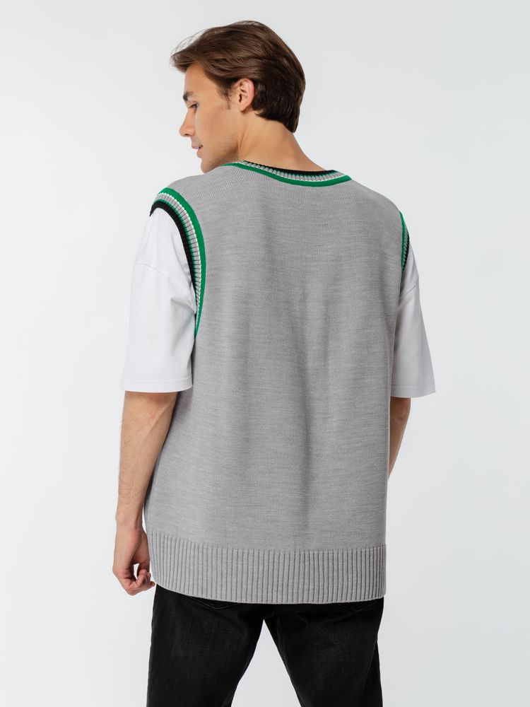 Жилет оверсайз унисекс Cornell в сумке, светло-серый — изображение 13