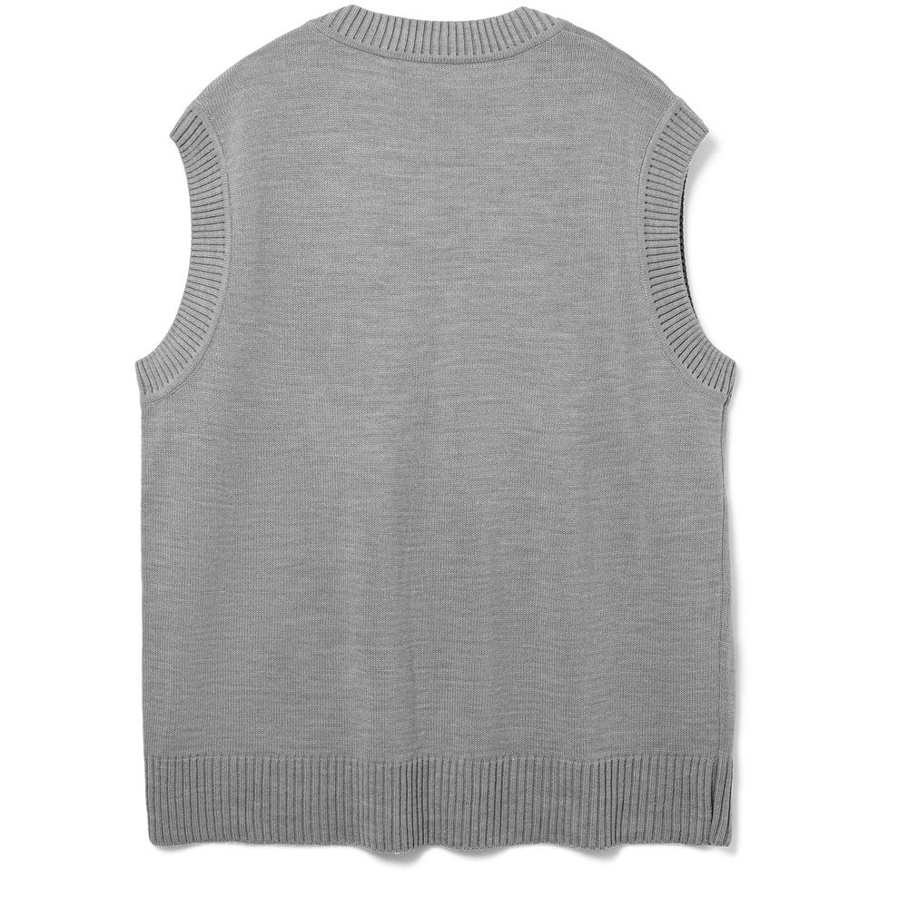 Жилет оверсайз унисекс Tad, светло-серый — изображение 3