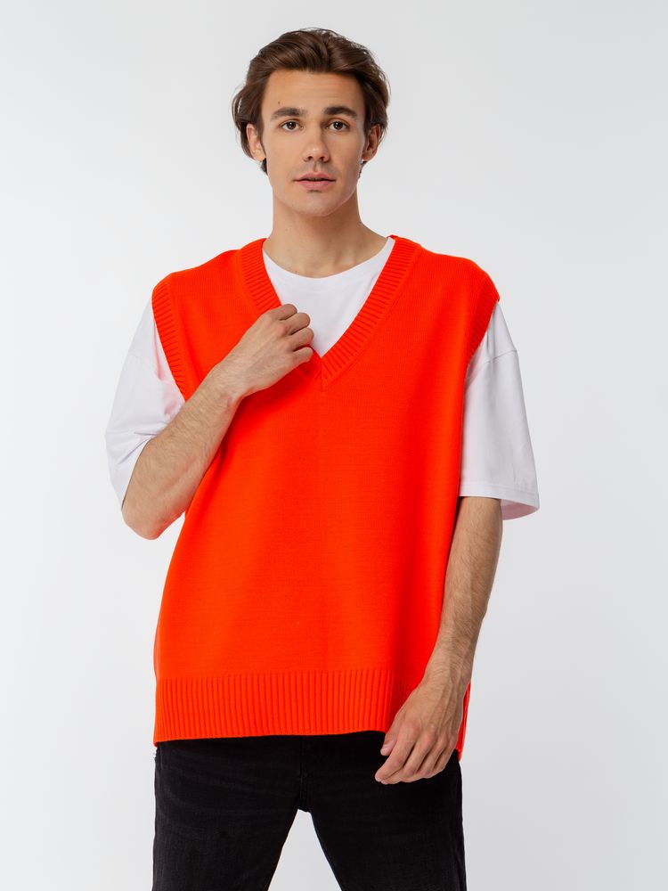 Жилет оверсайз унисекс Tad в сумке, красный — изображение 11