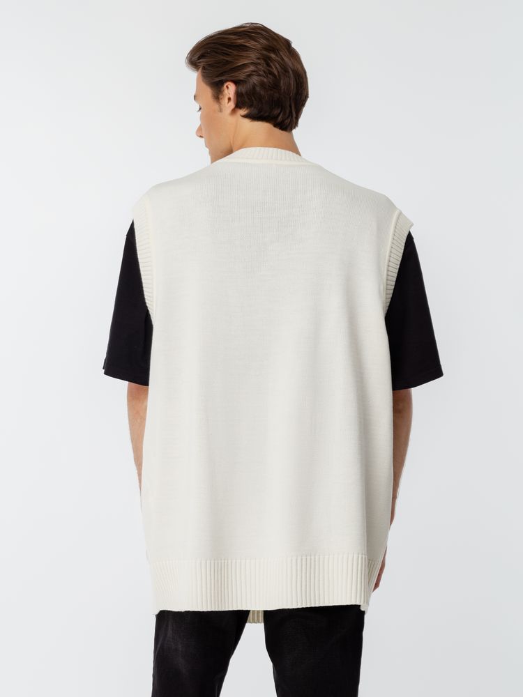 Жилет оверсайз унисекс Tad в сумке, молочно-белый — изображение 11