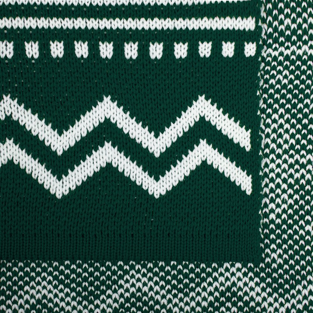 Плед Elnik, зеленый с молочно-белым — изображение 4