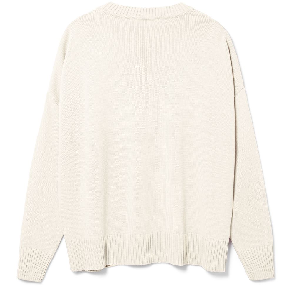 Джемпер оверсайз унисекс Stated в сумке, белый (молочный) — изображение 3