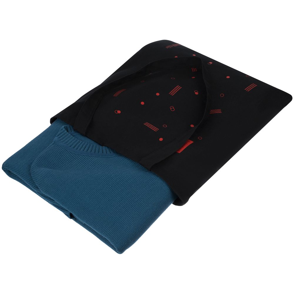 Джемпер оверсайз унисекс Stated в сумке, синий (морская волна) — изображение 7