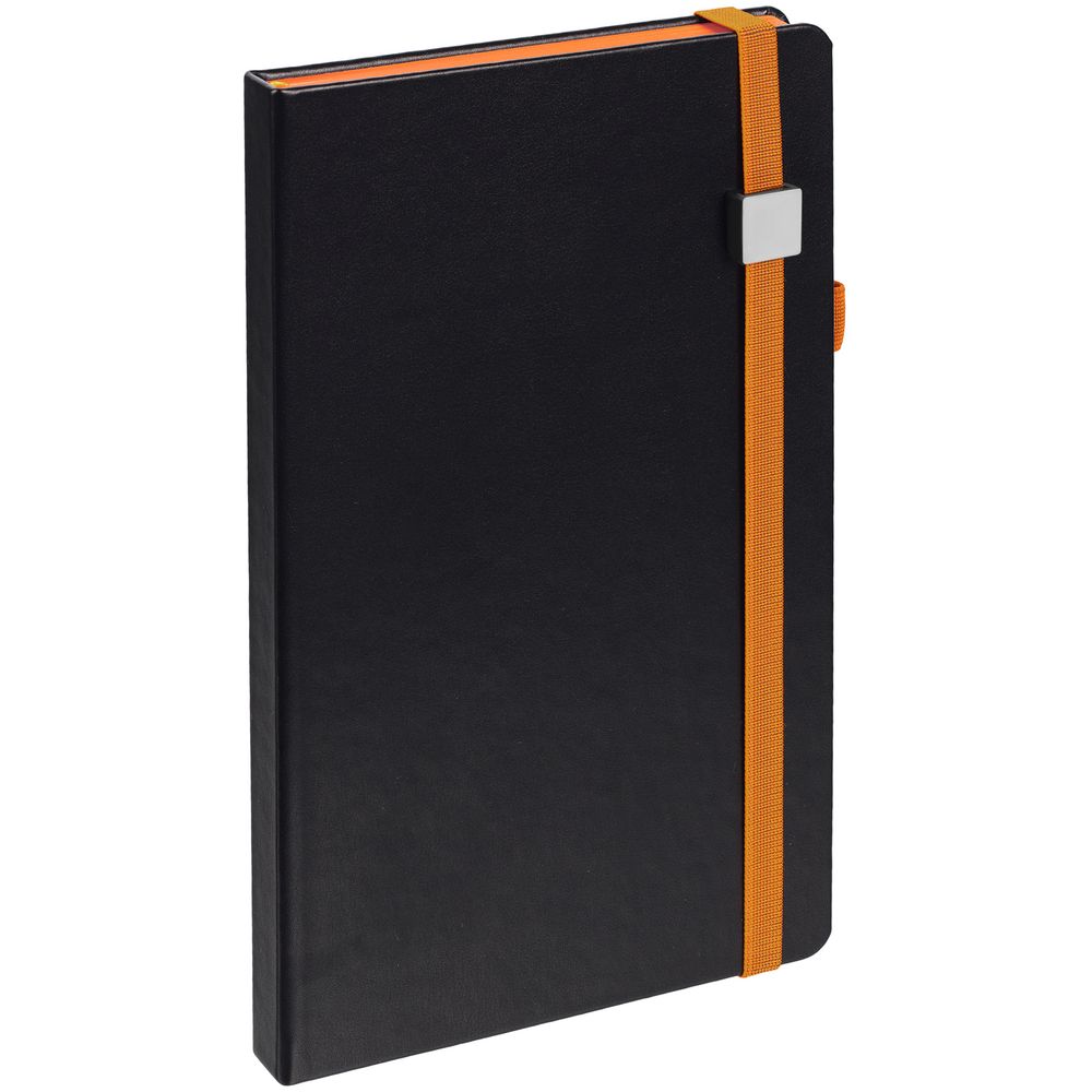 Ежедневник Ton Metal, недатированный, черный с оранжевым — изображение 4