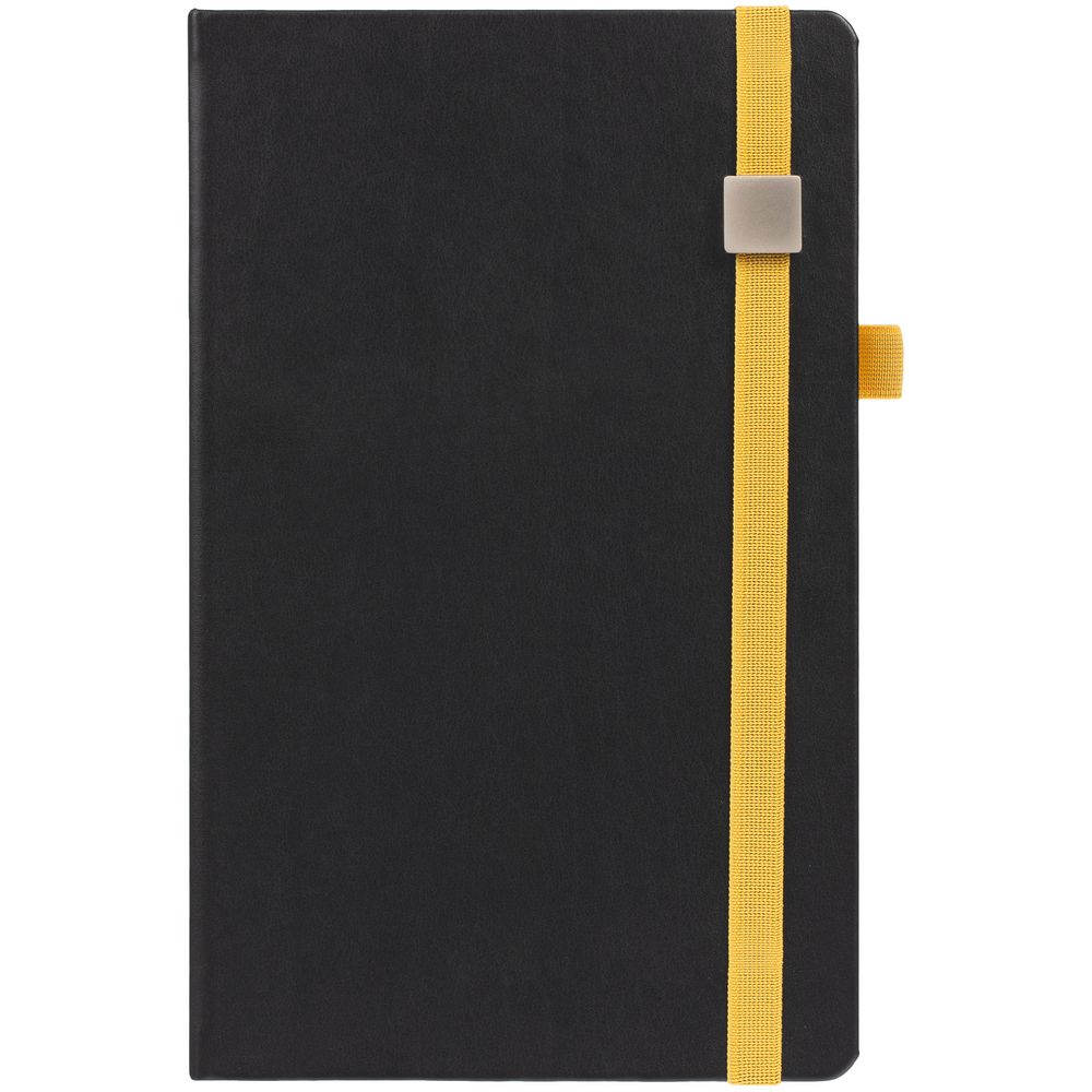 Ежедневник Ton Metal, недатированный, черный с желтым — изображение 3