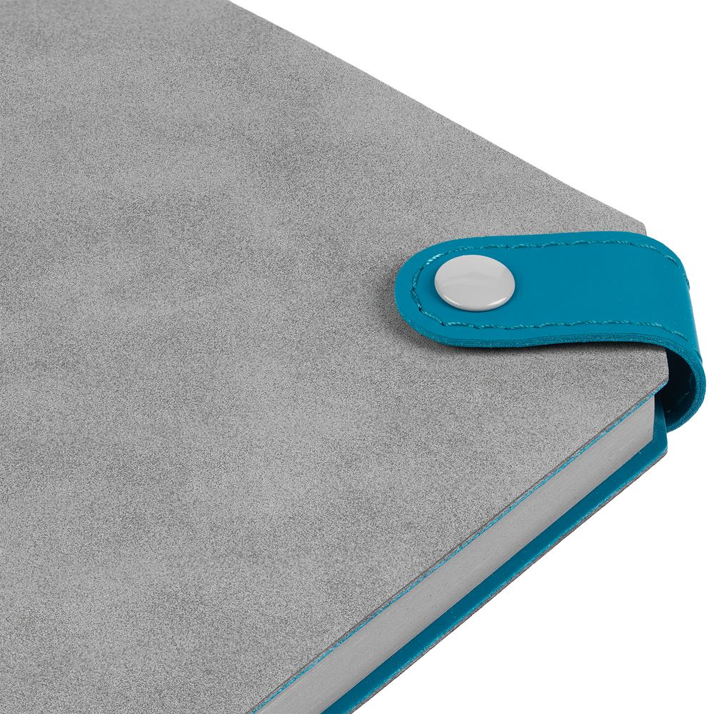 Ежедневник Corner, недатированный, серый с бирюзовым — изображение 6