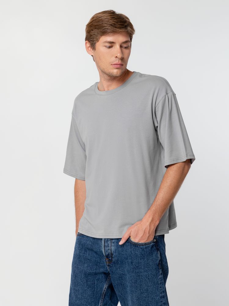 Футболка унисекс оверсайз Street Vibes, серая — изображение 6