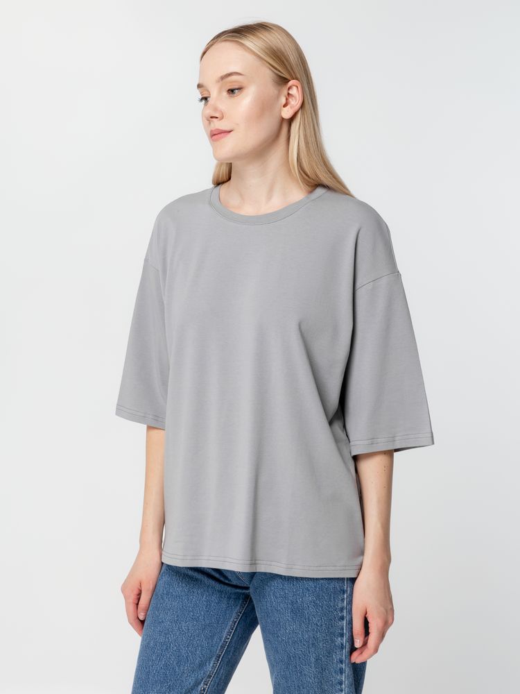 Футболка унисекс оверсайз Street Vibes, серая — изображение 10