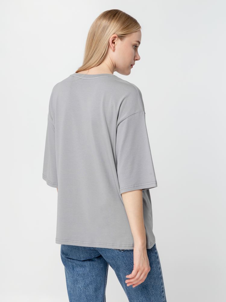 Футболка унисекс оверсайз Street Vibes, серая — изображение 11