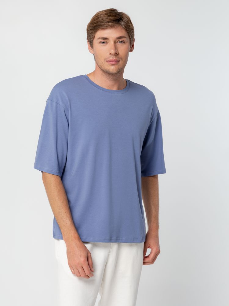 Футболка унисекс оверсайз Street Vibes, синяя (лавандовая) — изображение 6