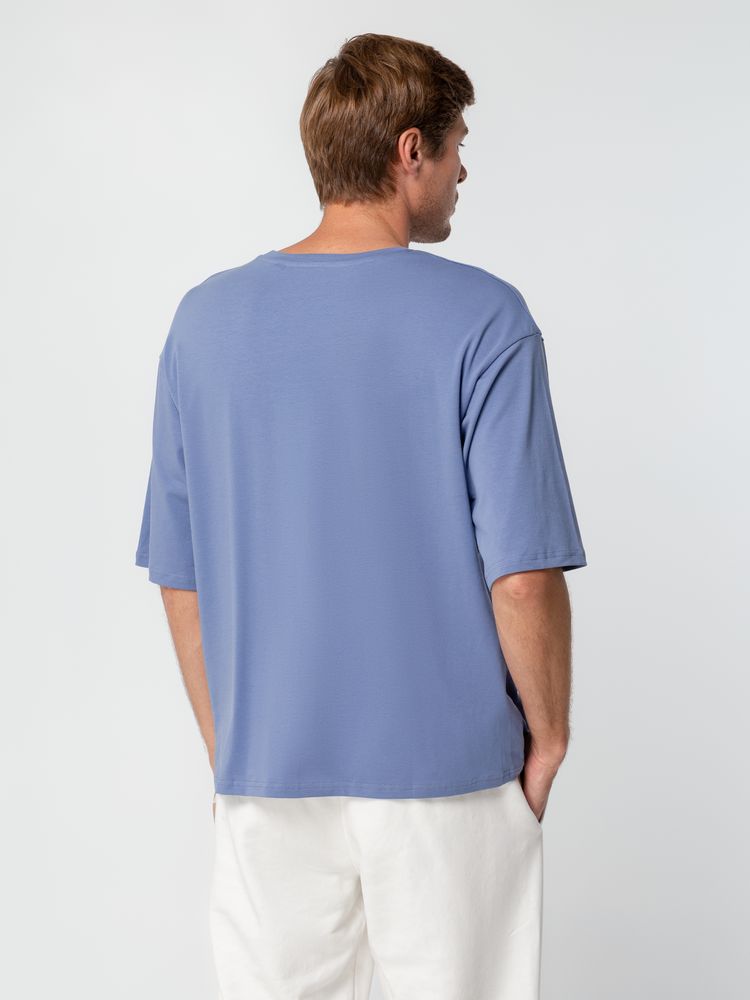 Футболка унисекс оверсайз Street Vibes, синяя (лавандовая) — изображение 7