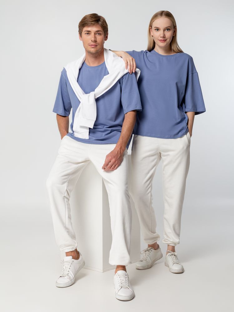 Футболка унисекс оверсайз Street Vibes, синяя (лавандовая) — изображение 12