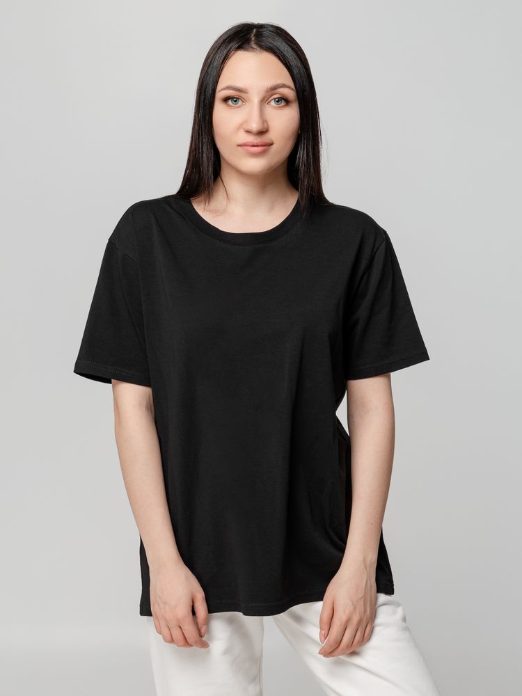 Футболка унисекс оверсайз Street Vibes, черная — изображение 6