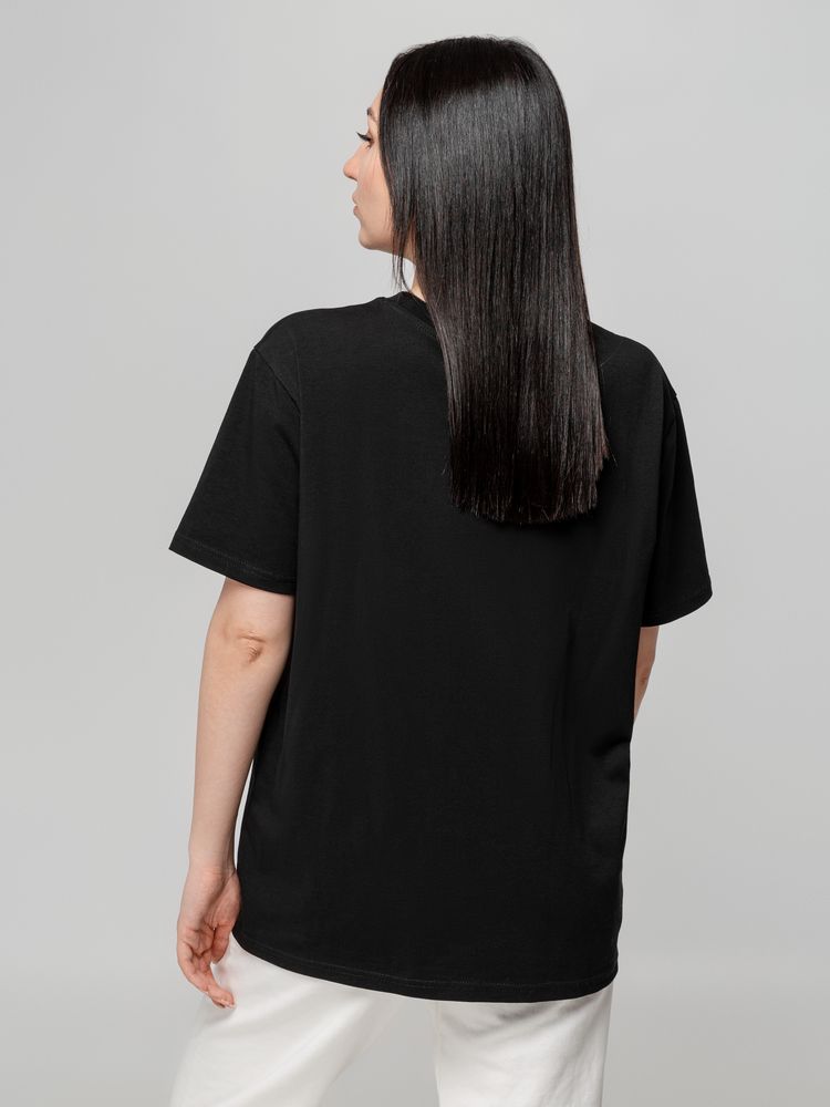 Футболка унисекс оверсайз Street Vibes, черная — изображение 7