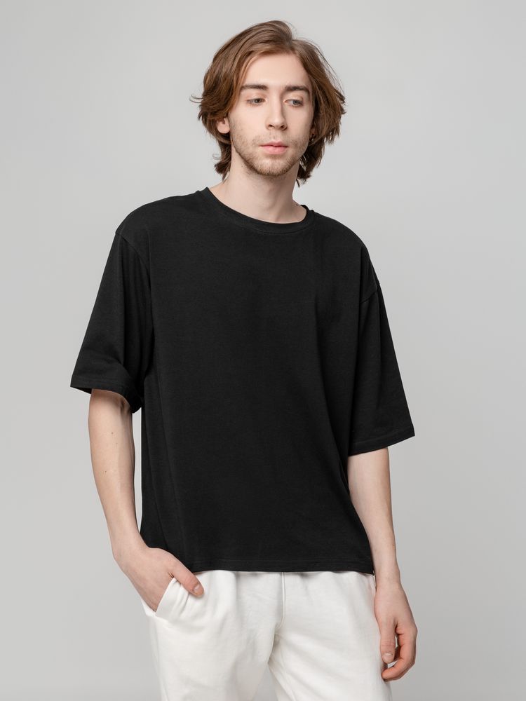 Футболка унисекс оверсайз Street Vibes, черная — изображение 9