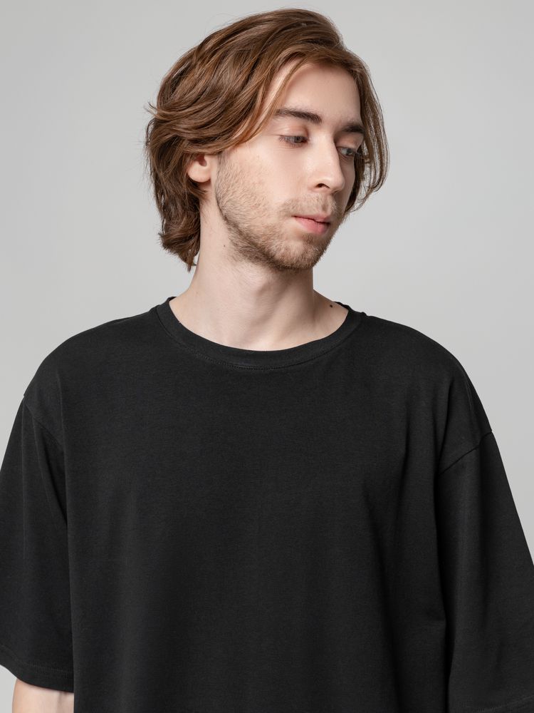 Футболка унисекс оверсайз Street Vibes, черная — изображение 11