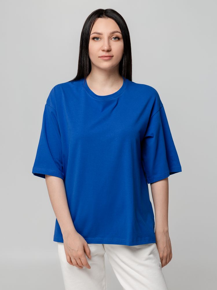 Футболка унисекс оверсайз Street Vibes, ярко-синяя — изображение 9