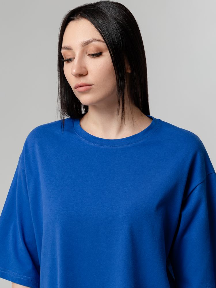 Футболка унисекс оверсайз Street Vibes, ярко-синяя — изображение 11