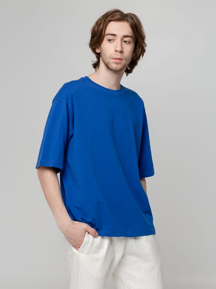 Футболка унисекс оверсайз Street Vibes, ярко-синяя — изображение 6