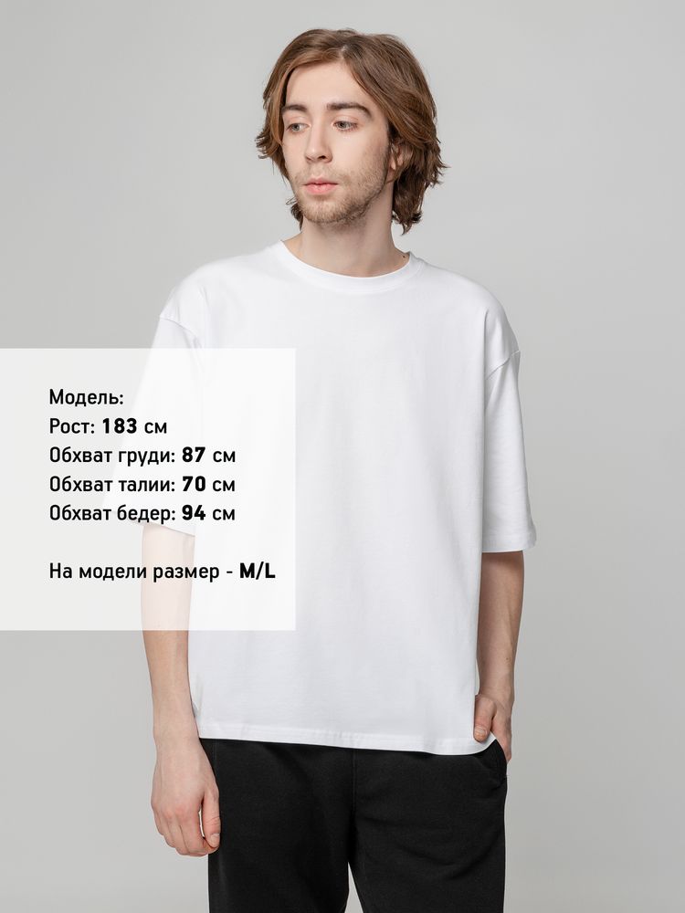 Футболка унисекс оверсайз Street Vibes, молочно-белая — изображение 5