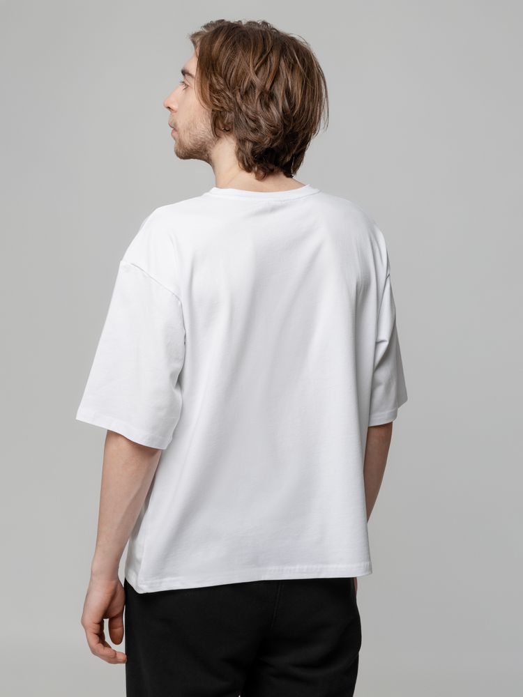 Футболка унисекс оверсайз Street Vibes, молочно-белая — изображение 7