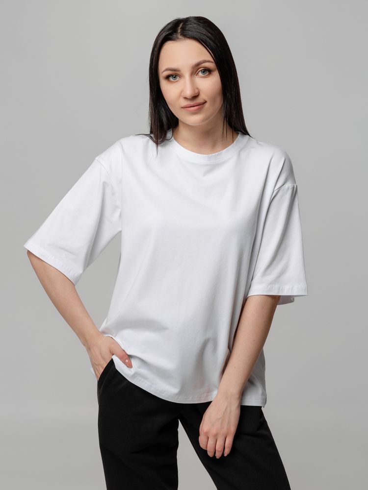 Футболка унисекс оверсайз Street Vibes, молочно-белая — изображение 10